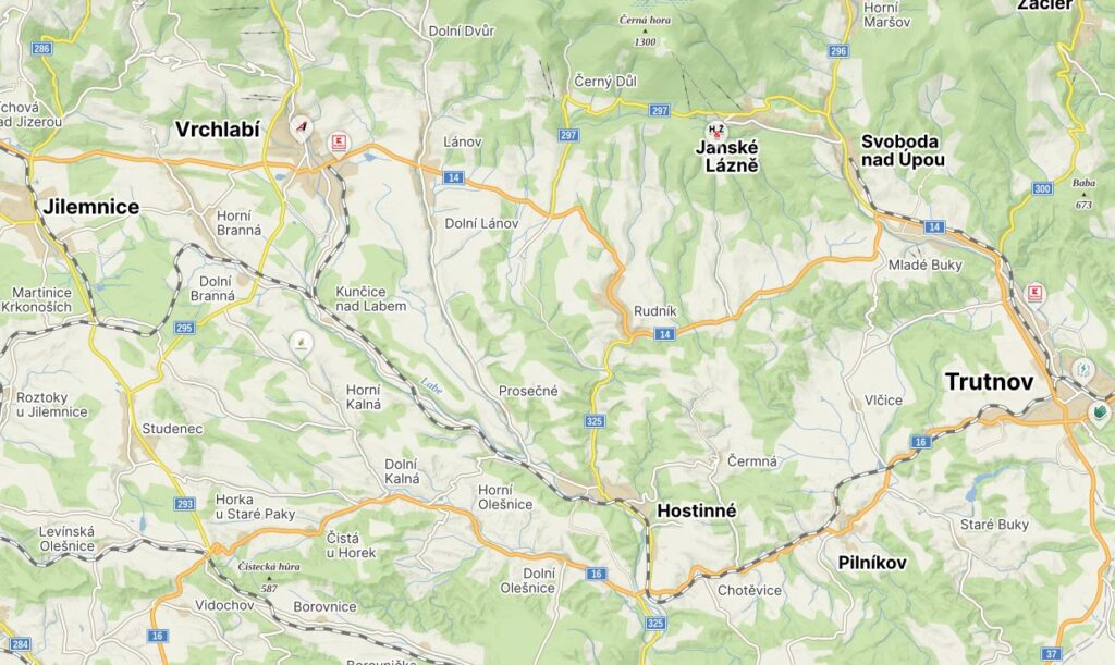 mapa, kouč